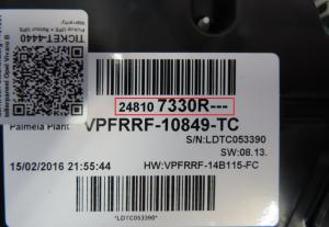Renault - Trafic Phase 3 vanaf 2014 Tellerpaneel reparatie